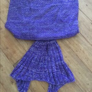 Mermaid tail blanket